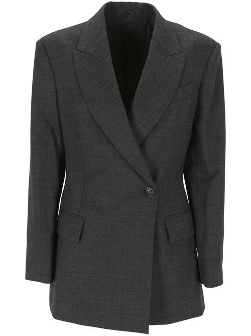 Dark grey virgin wool jacket BRUNELLO CUCINELLI | MB1167153C001